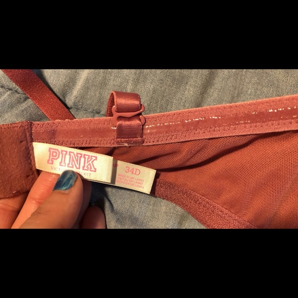 2 Bras PINK by Victoria Secret. both Rosy/Mauve - Picture 2 of 7